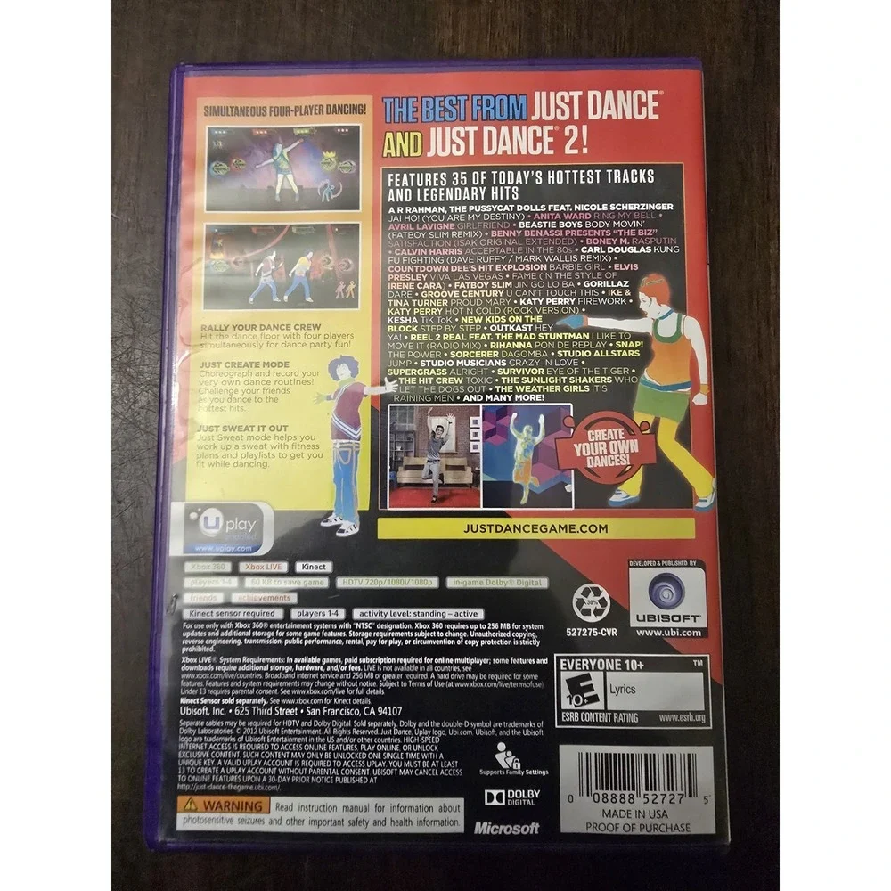 Just Dance Greatest Hits‎ Xbox 360 Complete CIB